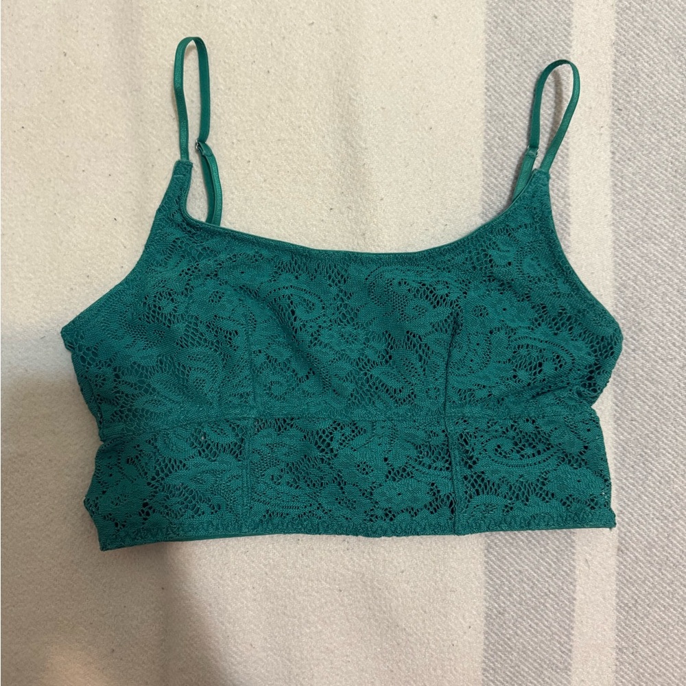 Teal Lace Women's Top
